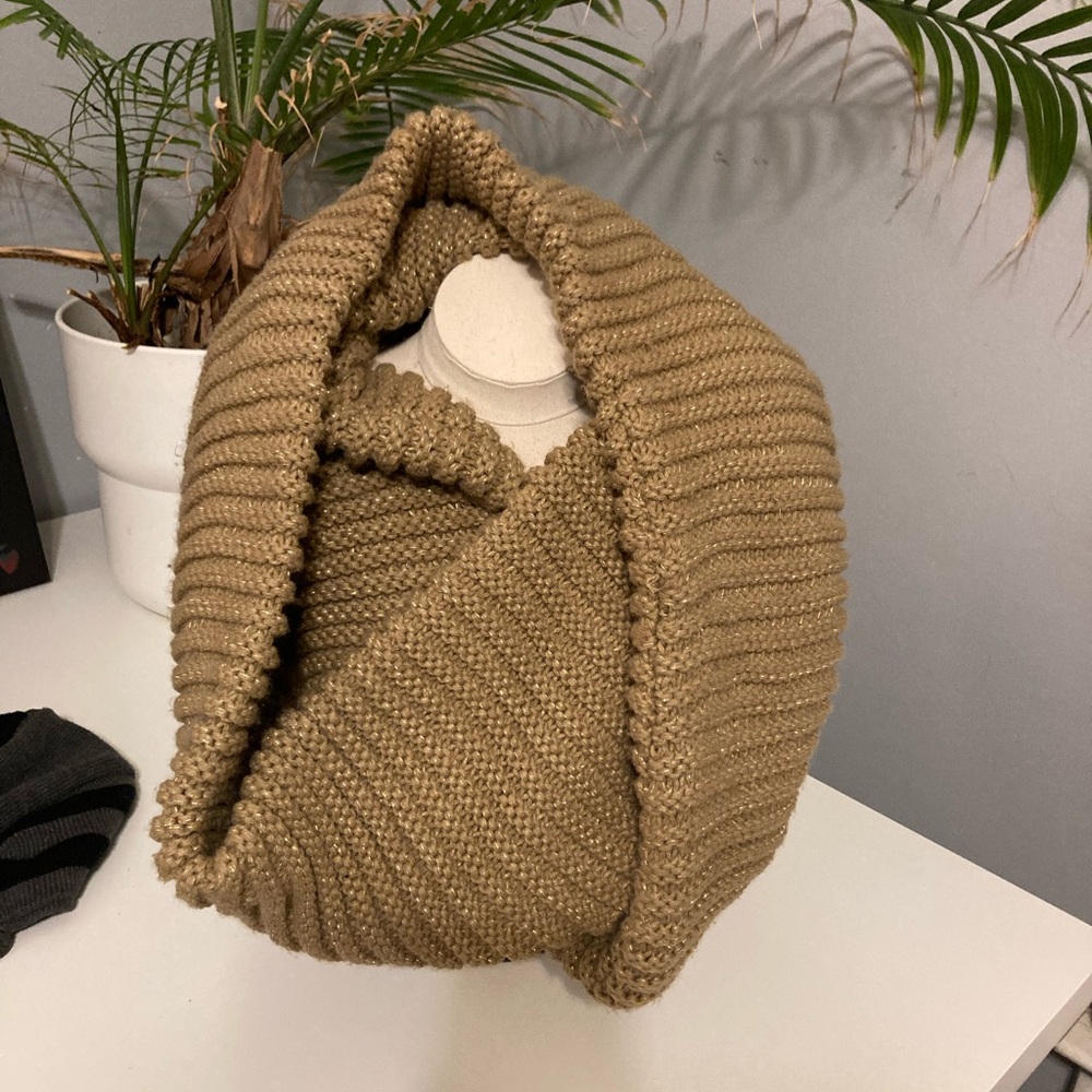 Merona Tan Cowl Neck Sweater SCARF